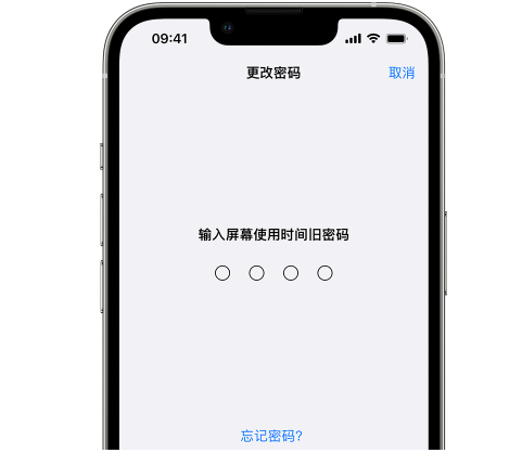 南部iPhone屏幕维修分享iPhone屏幕使用时间密码忘记了怎么办 