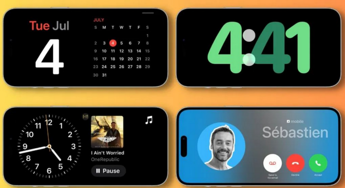 南部苹果手机维修分享iOS17横屏充电待机显示有什么好处 