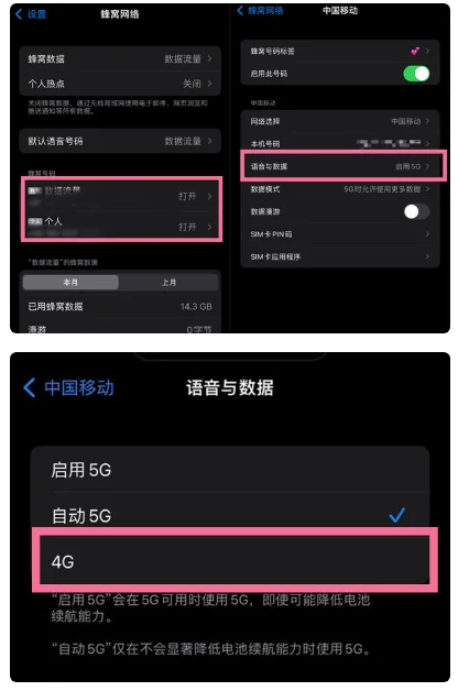 南部苹果手机维修分享iPhone14如何切换4G/5G? iPhone14 5G网络切换方法 