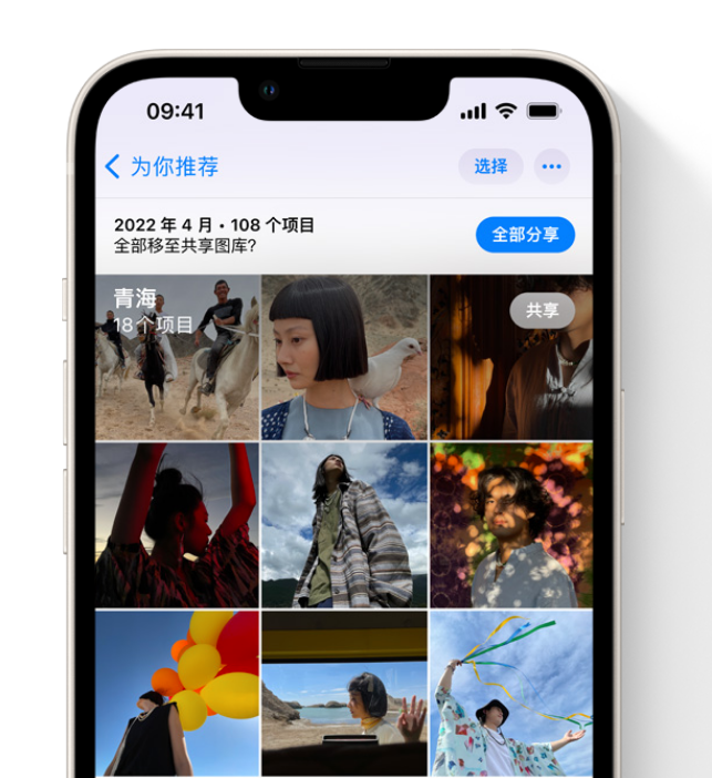 南部苹果维修网点分享在 iPhone 上使用共享图库 