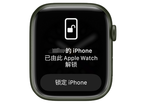 南部苹果手机维修分享用 AppleWatch 解锁配备面容 ID 的 iPhone方法 